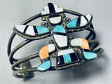 Heavier Vintage Native American Zuni Turquoise Sterling Silver Bracelet-Nativo Arts
