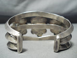 Heavy 100 Gram Vintage Native American Navajo Ithaca Peak Turquoise Sterling Silver Bracelet-Nativo Arts