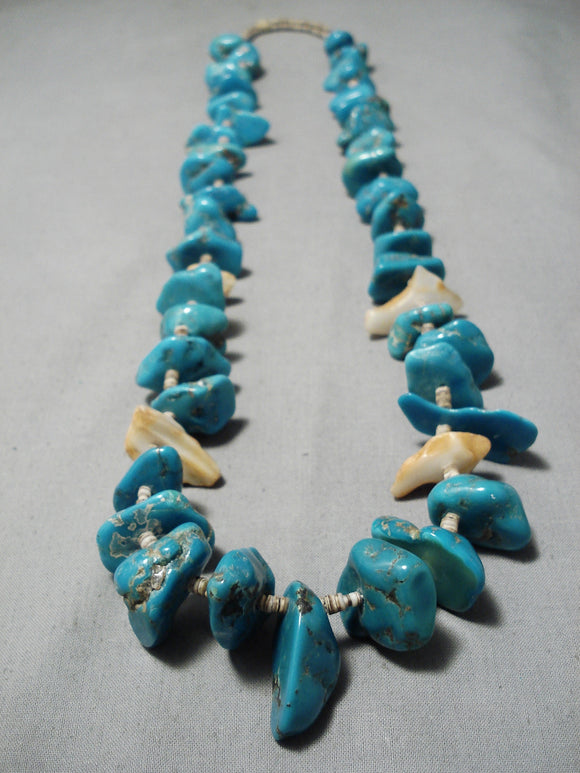 Chunky 14kt Arizona Turquoise necklace – TovaMalibu