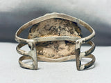 Highly Detailed Vintage Native American Navajo Turquoise Sterling Silver Bracelet-Nativo Arts