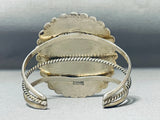 Huge Authentic Vintage Native American Navajo Turquoise Sterling Silver Bracelet-Nativo Arts