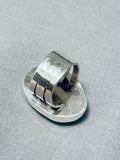 Huge Bulbous Native American Turquoise #8 Sterling Silver Ring-Nativo Arts
