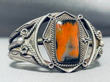 Hypnotic Vintage Native American Navajo Petrified Wood Sterling Silver Bracelet-Nativo Arts