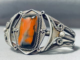 Hypnotic Vintage Native American Navajo Petrified Wood Sterling Silver Bracelet-Nativo Arts