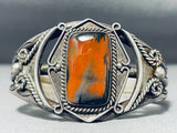 Hypnotic Vintage Native American Navajo Petrified Wood Sterling Silver Bracelet-Nativo Arts