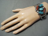 Important Chee Vintage Native American Navajo Sleeping Beauty Sterling Silver Bracelet-Nativo Arts