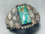 Important Contributing Artist Vintage Native American Navajo Turquoise Sterling Silver Bracelet-Nativo Arts