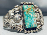 Important Contributing Artist Vintage Native American Navajo Turquoise Sterling Silver Bracelet-Nativo Arts