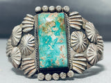 Important Contributing Artist Vintage Native American Navajo Turquoise Sterling Silver Bracelet-Nativo Arts