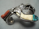 Important Dan Benally Vintage Native American Navajo Turquoise Sterling Silver Bracelet-Nativo Arts