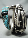 Important Dan Benally Vintage Native American Navajo Turquoise Sterling Silver Bracelet-Nativo Arts