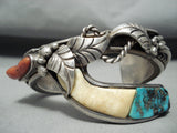 Important Dan Benally Vintage Native American Navajo Turquoise Sterling Silver Bracelet-Nativo Arts