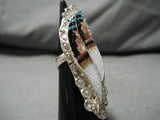 Important Eldred Martinez Zuni Native American Sterling Silver Ring-Nativo Arts