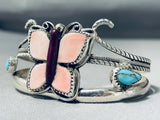 Important Francisco Gomez Butterfly Turquoise Sterling Silver Bracelet-Nativo Arts