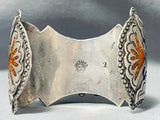 Important Guild Vintage Native American Navajo Turquoise Sterling Silver Watch Bracelet Old-Nativo Arts