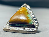 Important Kee Joe Benally Vintage Native American Navajo Turquoise Sterling Silver Tie Tack-Nativo Arts