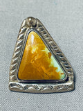 Important Kee Joe Benally Vintage Native American Navajo Turquoise Sterling Silver Tie Tack-Nativo Arts