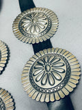 Important Kirk Smith Vintage Native American Navajo Sterling Silver Concho Belt-Nativo Arts