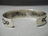 Important Native American Navajo Royston Turquoise Sterling Silver Bracelet Native-Nativo Arts