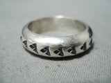 Important Navajo Native American Sterling Silver Ring-Nativo Arts