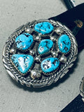 Important Tom Moore Vintage Native American Navajo Turquoise Sterling Silver Concho Belt-Nativo Arts