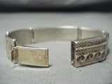 Important Vintage Native American Navajo Carl Irene Clarke Turquoise Sterling Silver Bracelet-Nativo Arts