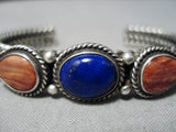 Important Vintage Native American Navajo Dave Reeves Sterling Silver Coiled Bracelet Old-Nativo Arts