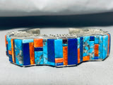 Important Vintage Native American Navajo Hank Whitethorne Turquoise Sterling Silver Bracelet-Nativo Arts