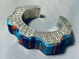 Important Vintage Native American Navajo Hank Whitethorne Turquoise Sterling Silver Bracelet-Nativo Arts