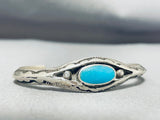 Important Vintage Native American Navajo Ivan Kee Turquoise Sterling Silver Bracelet-Nativo Arts
