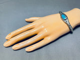 Important Vintage Native American Navajo Ivan Kee Turquoise Sterling Silver Bracelet-Nativo Arts