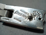 Important Vintage Native American Navajo Jimmie King Jr Turquoise Sterling Silver Bracelet-Nativo Arts