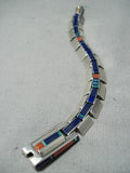 Important Vintage Native American Navajo Jimmie King Jr Turquoise Sterling Silver Bracelet-Nativo Arts