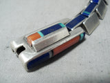 Important Vintage Native American Navajo Jimmie King Jr Turquoise Sterling Silver Bracelet-Nativo Arts