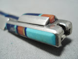 Important Vintage Native American Navajo Jimmie King Jr Turquoise Sterling Silver Bracelet-Nativo Arts