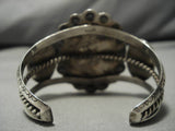 Important Vintage Native American Navajo Orvil Jack Turquoise Sterling Silver Bracelet Old-Nativo Arts