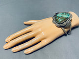 Important Vintage Native American Navajo Royston Turquoise Sterling Silver Bracelet Old-Nativo Arts