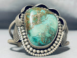 Important Vintage Native American Navajo Royston Turquoise Sterling Silver Bracelet Old-Nativo Arts