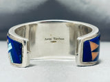 Important Vintage Native American Navajo Turquoise Kachina Sterling Silver Bracelet-Nativo Arts
