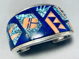 Important Vintage Native American Navajo Turquoise Kachina Sterling Silver Bracelet-Nativo Arts