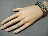Important Vintage Native American Navajo Victor Moses Begay Turquoise Sterling Silver Bracelet-Nativo Arts