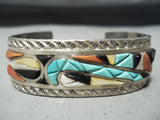 Important Vintage Native American Navajo Victor Moses Begay Turquoise Sterling Silver Bracelet-Nativo Arts