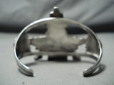 Important Vintage Native American Zuni Gary Vacit Turquoise Sterling Silver Knifewing Bracelet-Nativo Arts