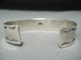Important Vintage Native American Zuni Turquoise Snake Sterling Silver Bracelet-Nativo Arts