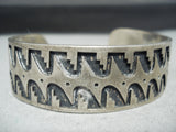 Important Vintage Rob Honyaktewa Sterling Silver Native American Hopi Bracelet-Nativo Arts