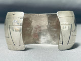 Impressive Native American Navajo Sterling Silver Bracelet-Nativo Arts