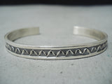 Impressive Navajo Sterling Silver Bracelet Native American-Nativo Arts