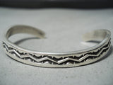 Impressive Navajo Sterling Silver Bracelet Native American-Nativo Arts