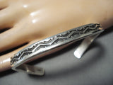 Impressive Navajo Sterling Silver Bracelet Native American-Nativo Arts