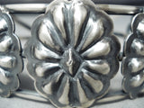 Impressive Navajo Sterling Silver Concho Bracelet Native American-Nativo Arts